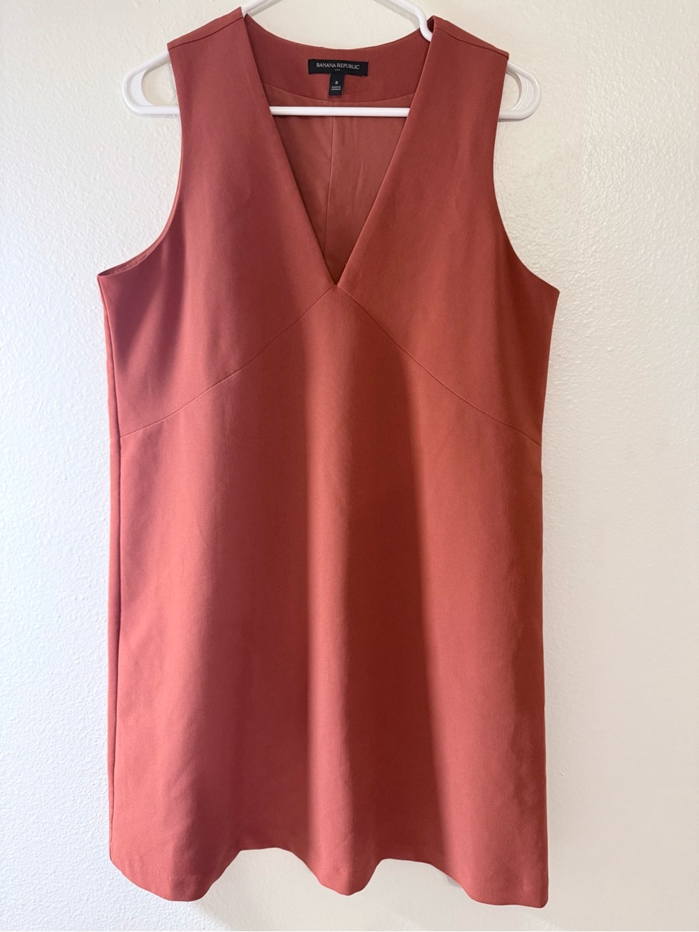 Banana Republic Sleeveless Rust Shift Dress (NWOT)